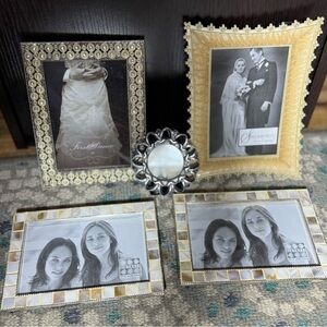 Picture frames (bundle of 6) perfect for wedding photos NEW stand alone 4x6